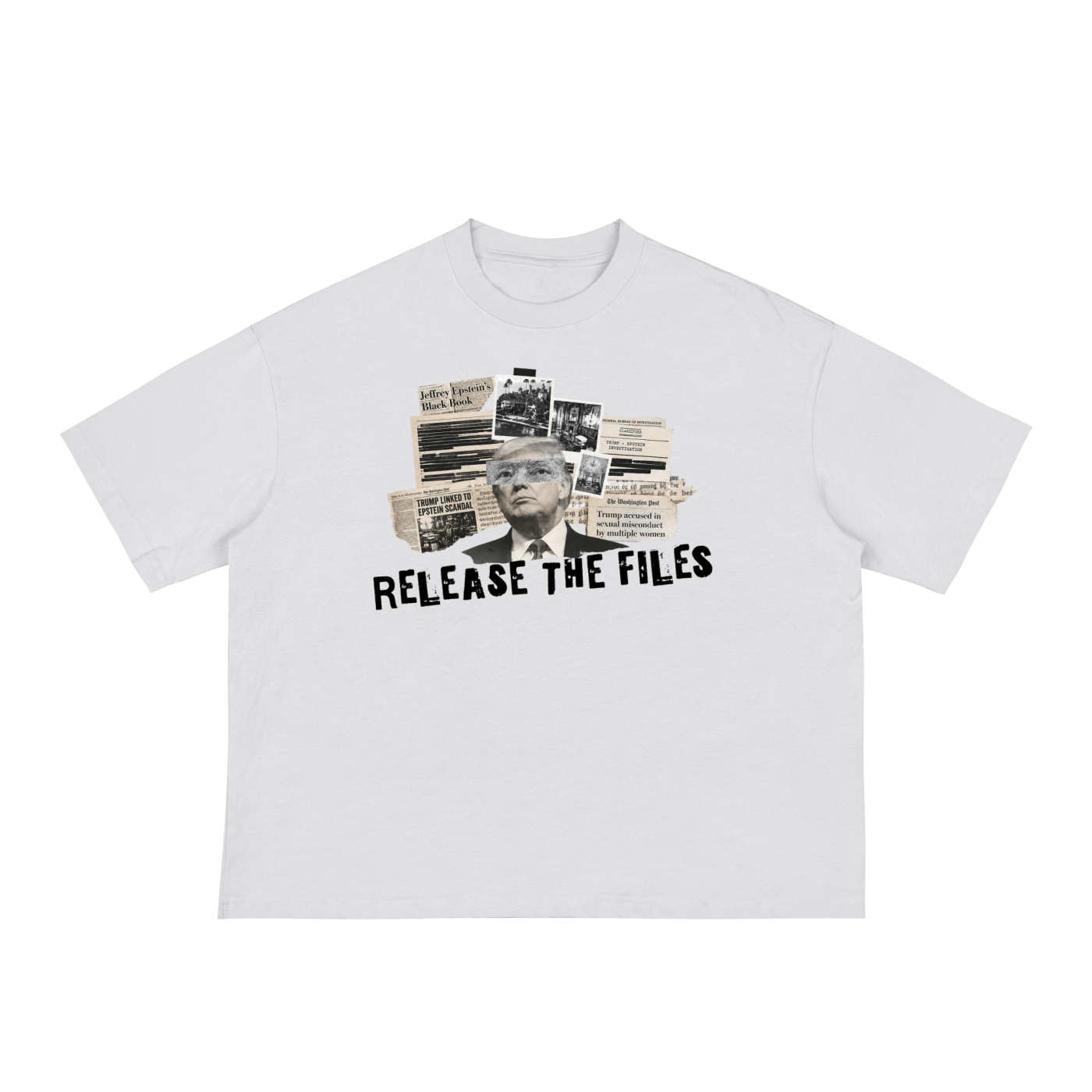 'RELEASE THE FILES" Loose Boxy Tee