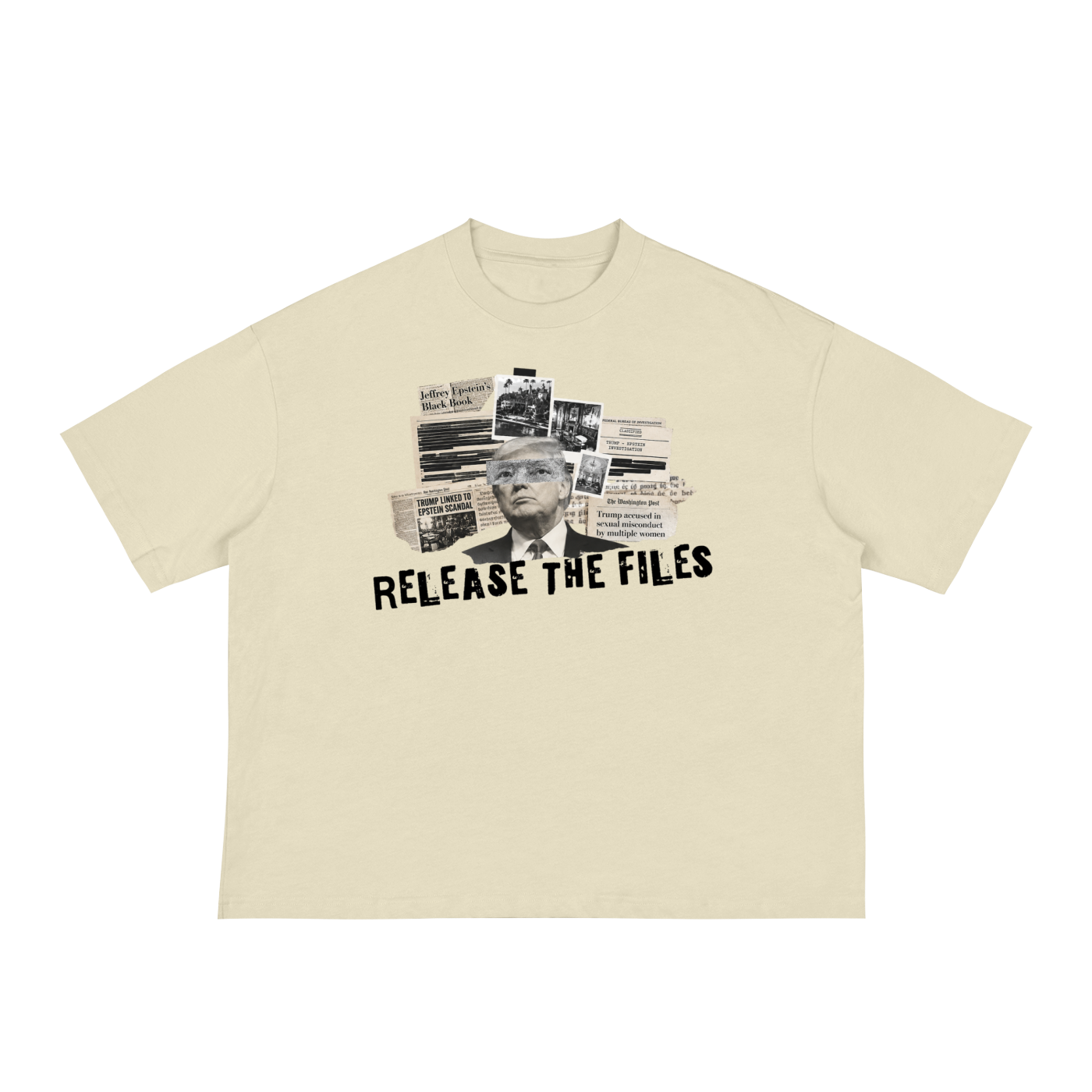 'RELEASE THE FILES" Loose Boxy Tee