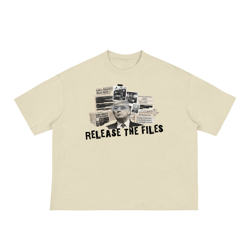 'RELEASE THE FILES" Loose Boxy Tee